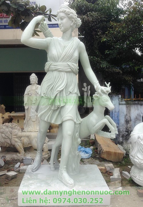 Tượng nữ thần Artemis - Cơ Sở Điêu Khắc Đá Mỹ Nghệ Vinh Hiền